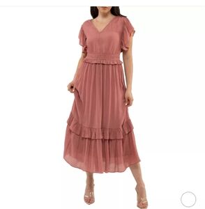 August sky Midi Dress